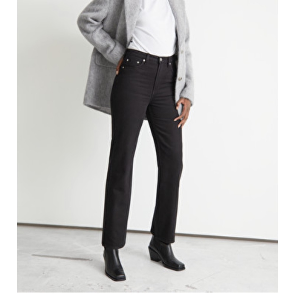 & Other Stories black high rise denim